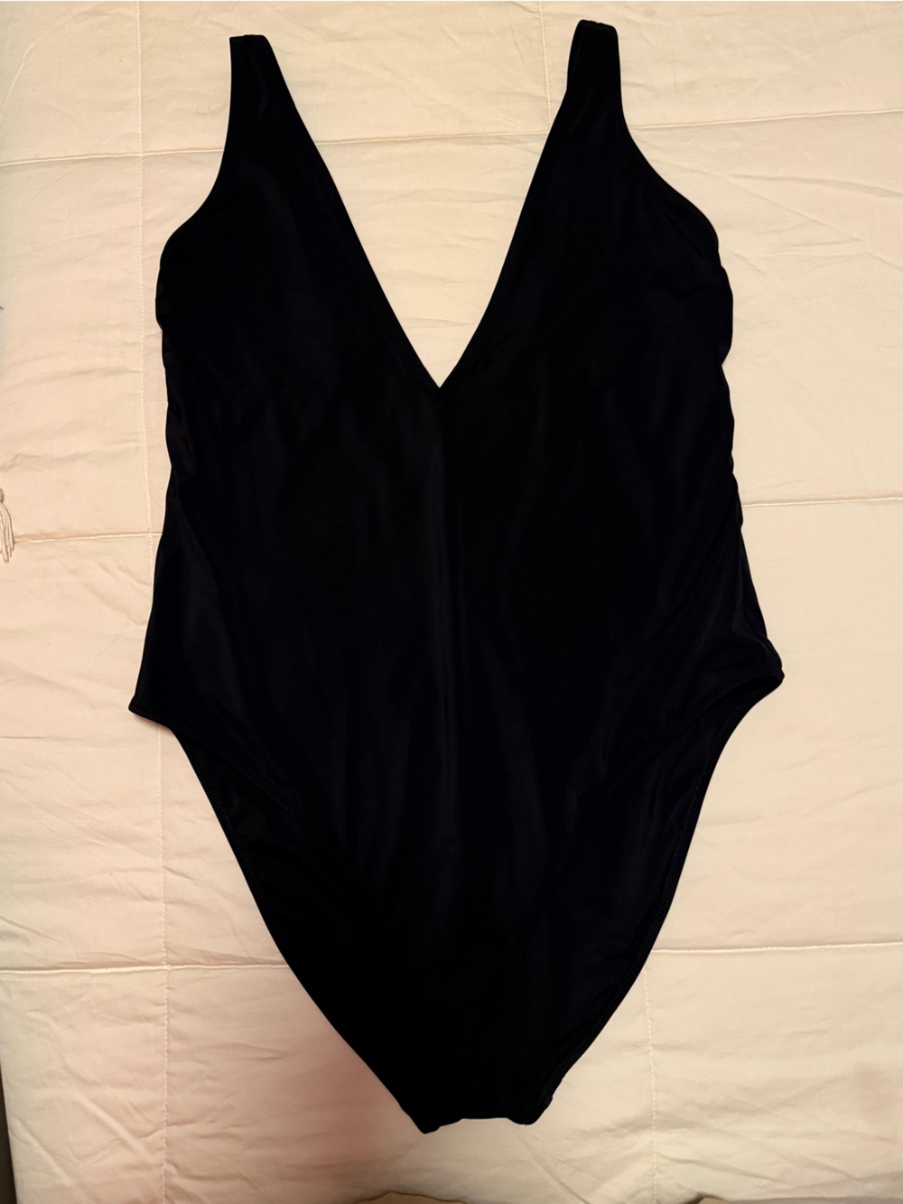 YITTY Black Deep V One-Piece Swimsuit
